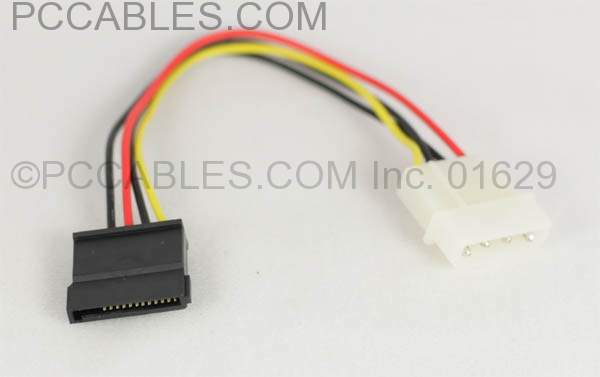 Sata Power Cable 6-Inch Assembled Connector