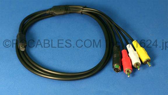 Sony VMC15FS A/V Cable for most Sony MiniDV and DVD Camcorders Compatible