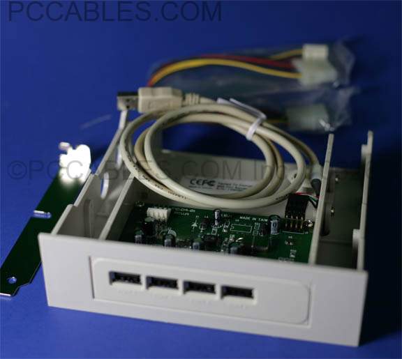 USB 1.1 4-PORT HUB 5.25 Drive Bay Front