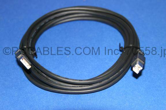 USB 2.0 COMPUTER CABLE TYPE A to TYPE B BLACK 10FT