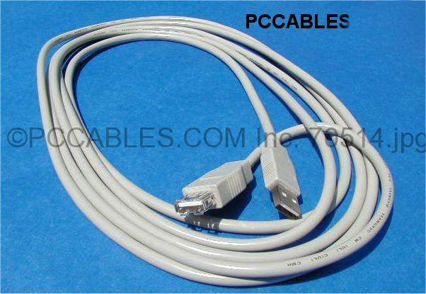 USB 2.0 Extension Cable A-Male to A-Female 10FT