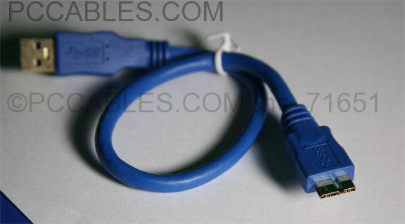 USB 3.0 SuperSpeed Micro-B Cable 1FT