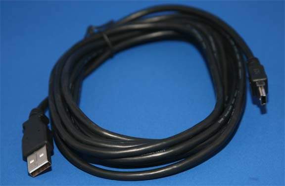 USB-A to Mini-B 5-Wire Camera Cable 10FT