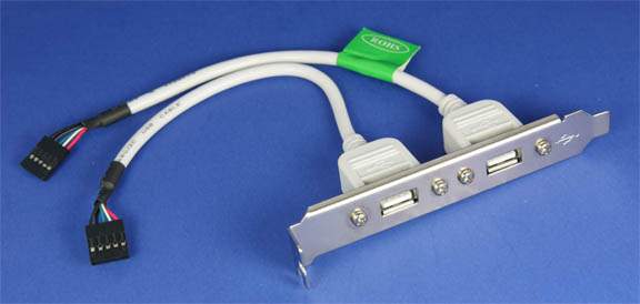 USB Dual Port on Bracket 6 Inch (USBSC-25)