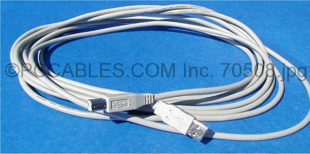 USB CABLE TYPE A to TYPE B CABLE 15FT