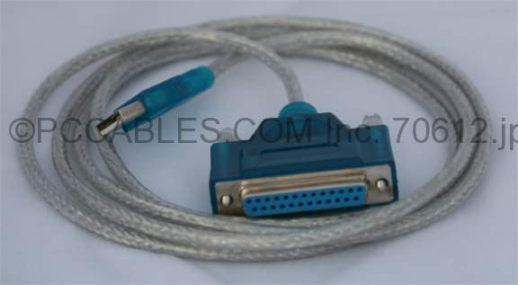 USB DB25-F Printer Port IEEE-1284 Cable 6FT