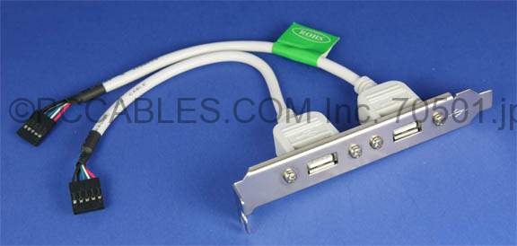 USB Dual Port on Bracket 6 Inch (USBSC-25)