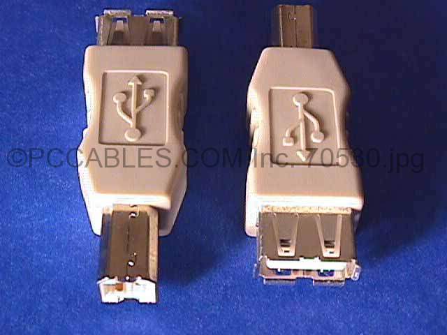 USB GENDER CHANGER TYPE A Female to TYPE B Male ADAPTER