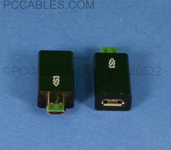 USB Micro-11 Pin Male to USB Micro-5 Pin Female Adapter