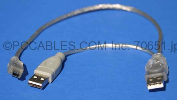 USB PORTABLE HARD DRIVE Encloser Cable A-Male A-Male to Mini-B-Male