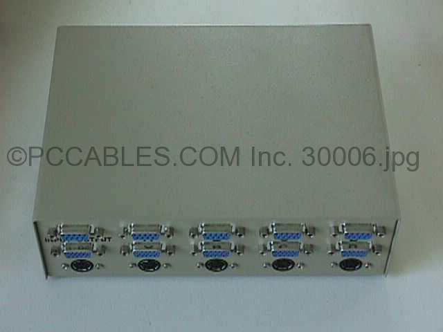 VGA PS/2-Keyboard DB9-Mouse ABCD Manual Switch