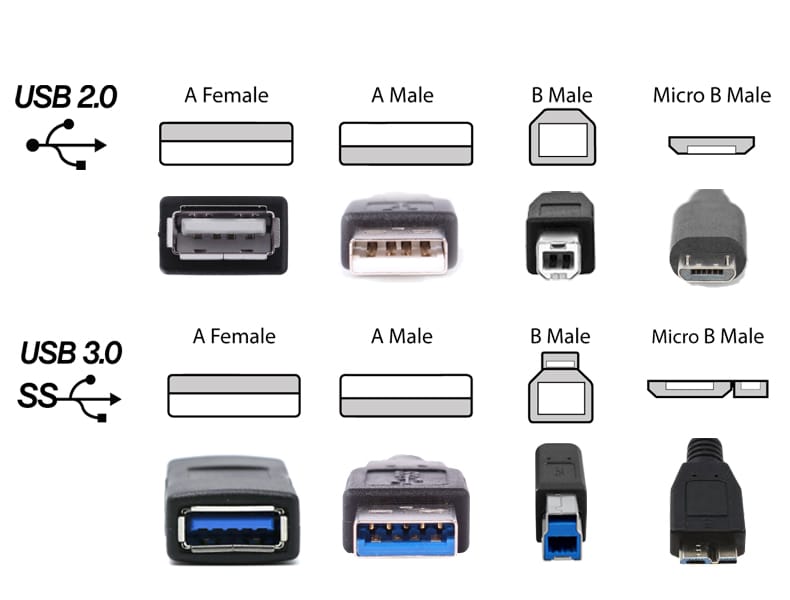 USB 2.0 vs USB 3.0 vs USB4: What’s the Difference?