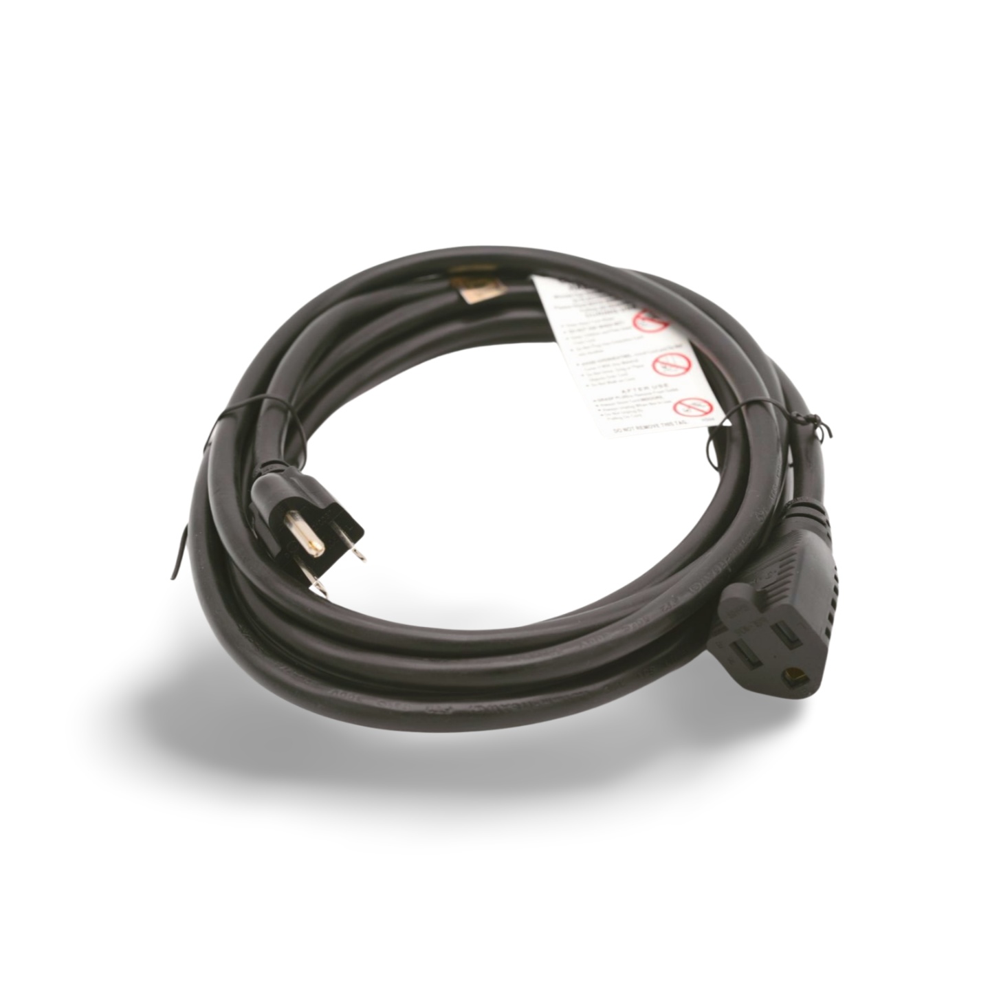 10FT 16 AWG Heavy Duty AC Power Extension Cord - UL Listed