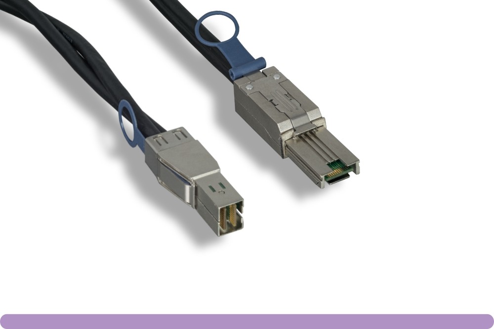 External Mini SAS HD SFF-8644 Male Mini SAS SFF-8088 Male Cable 2 Meter 12Gbps