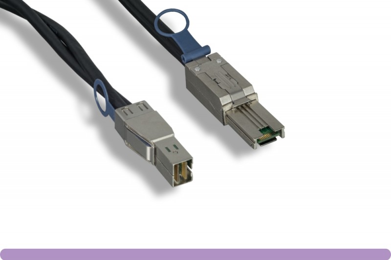 External Mini SAS HD SFF-8644 Male Mini SAS SFF-8088 Male Cable 2 Meter 12Gbps