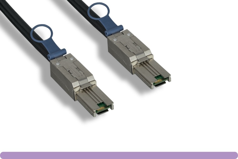 External Mini SAS HD SFF-8088 Male Mini SAS SFF-8088 Male Cable 1 Meter 12Gbps