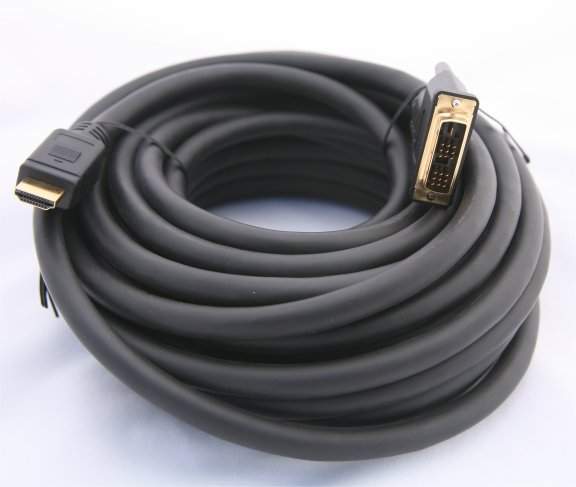 7m DVI to HDMI Cable - Gold Plated Pro Grade