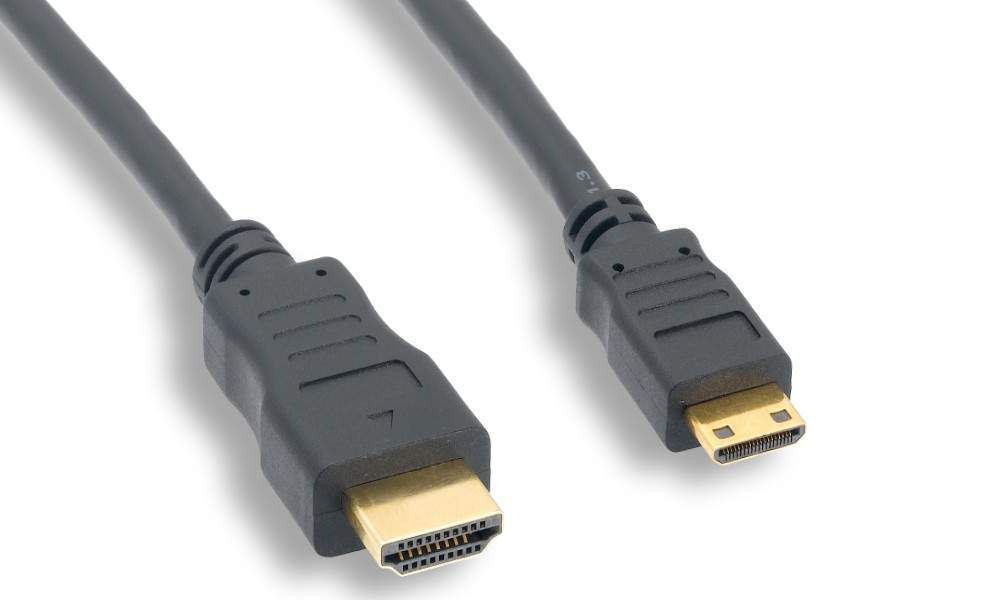 indtryk beundring kompromis HDMI Type C Male to HDMI Type A Male Adapter Cable 18 inch