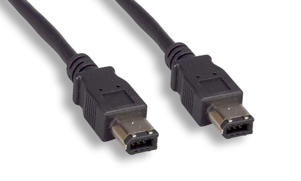 10FT Black Firewire Cable 6PIN 6PIN
