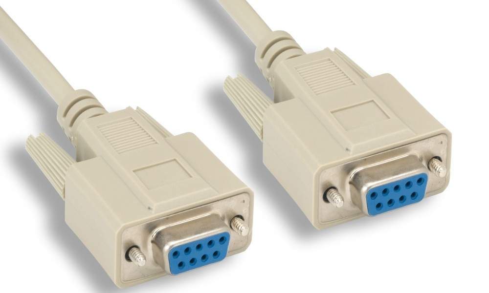 10FT DB9F to DB9F Cable Molded RS232 Serial