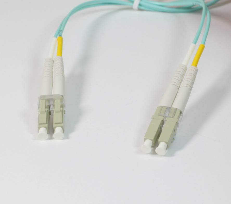 10Gb Duplex Multimode 50 125 OM4 Fiber Optic Patch Cable LC-LC Aqua 2M
