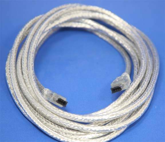 14.5FT Firewire Cable Silver 6PIN 6PIN
