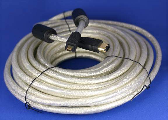15M 50FT Firewire Cable 6PIN 4PIN