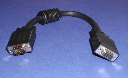 1FT SVGA CABLE MONITOR UL2919 HD15 EXTENSION Male to Female