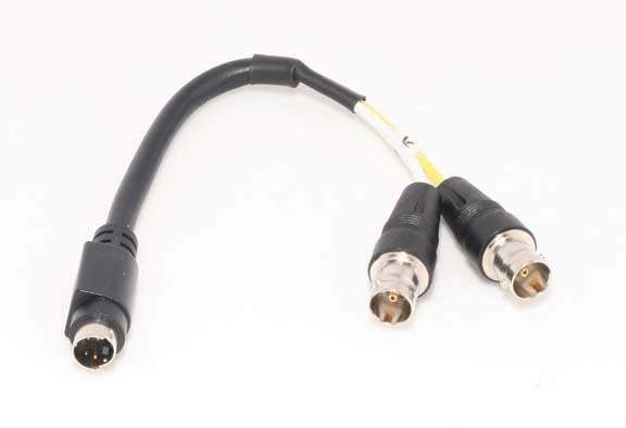 1FT SVideo Male to Dual BNC Female Adapter 75 Ohm
