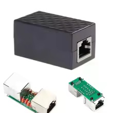 Ethernet Surge Protector RJ45 PoE LAN Lightning Suppressor Gigabit Cat6 Cat5e