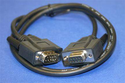 3FT DB9M to DB9F SERIAL CABLE BLACK