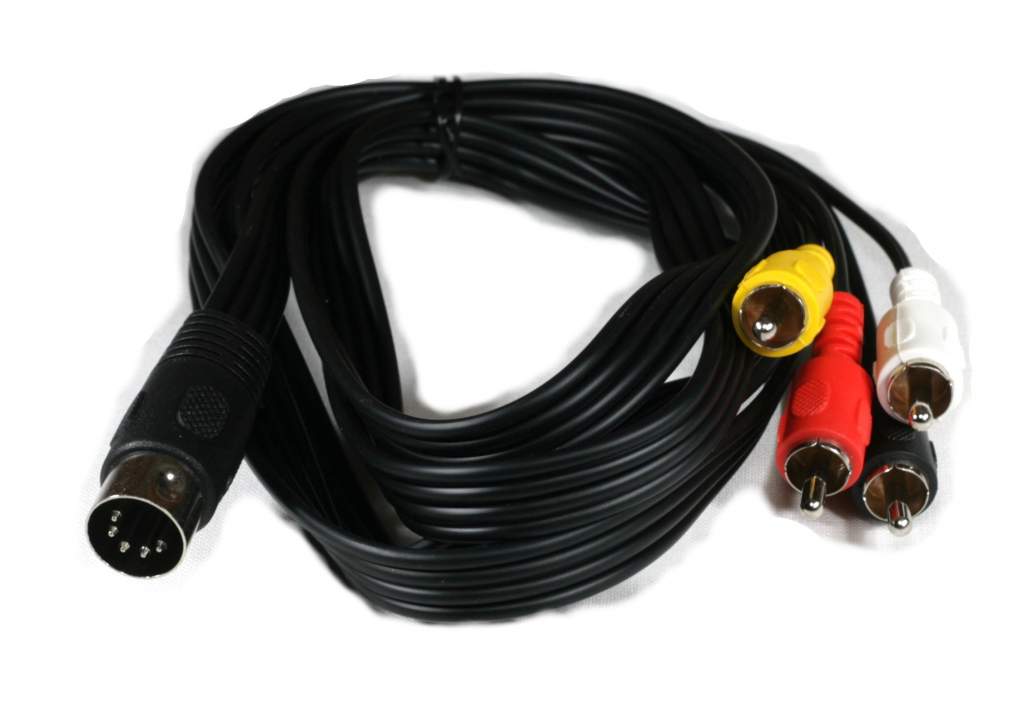 5-Pin Din Male to 4-RCA Male Audio Cable for Bang Olufsen Naim Quad Systems 5FT