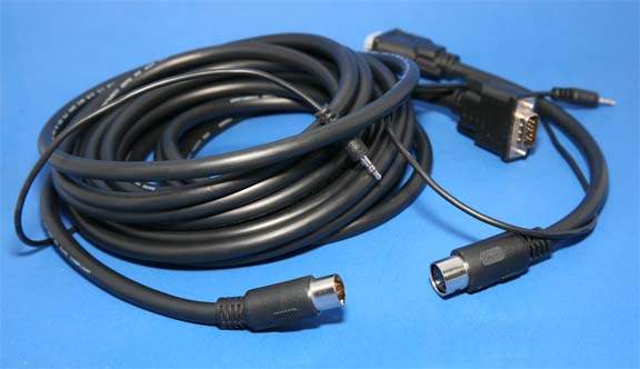 50FT SVGA MONITOR HD15 Male to Male QUICK SNAP CONDUIT FEED