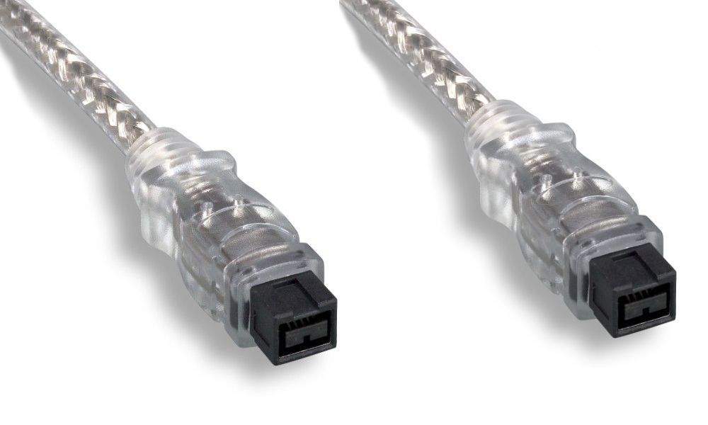 6FT Firewire 1394B BETA Cable Silver 9PIN 9PIN