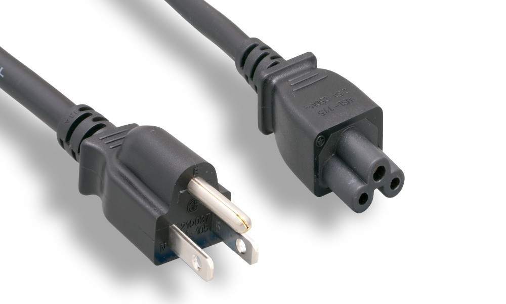 6FT Power Cable Tri IEC320 C5 C-5