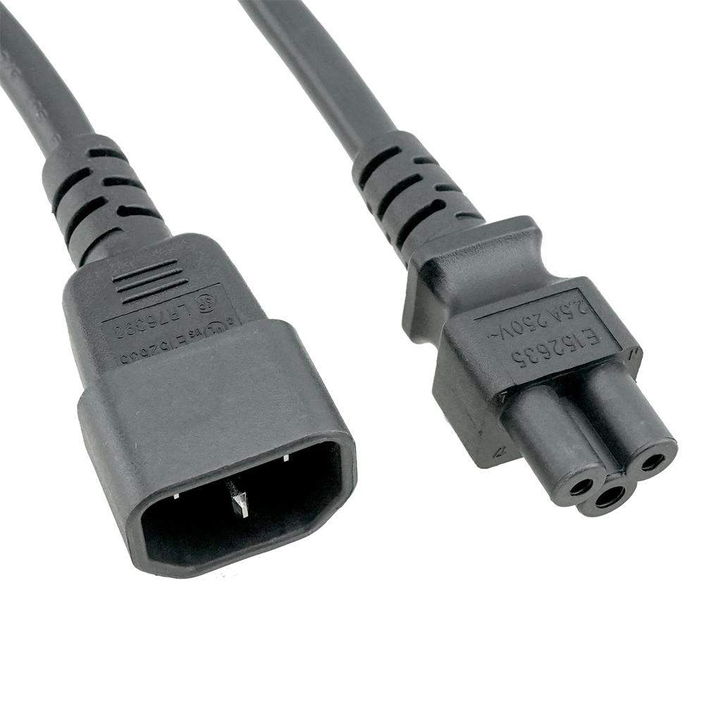 6ft IEC C14 to C5 18/3 SJT Power Cord