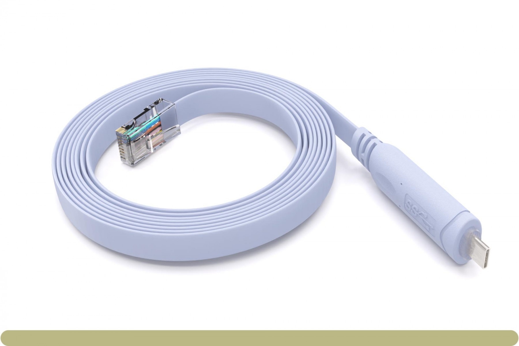 6FT USB-C to RJ45 Cable Cisco Router Console Serial FTDI front view