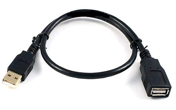 konvergens Ungkarl Justerbar 1 5FT USB EXTENSION CABLE TYPE A MALE TO TYPE A FEMALE BLACK