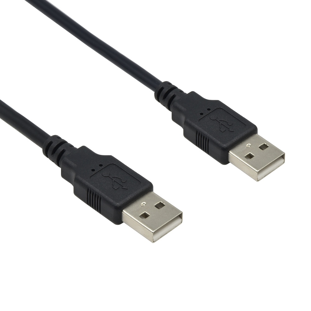 10FT USB 2.0 Type-A Male to Type-A Male Cable Black
