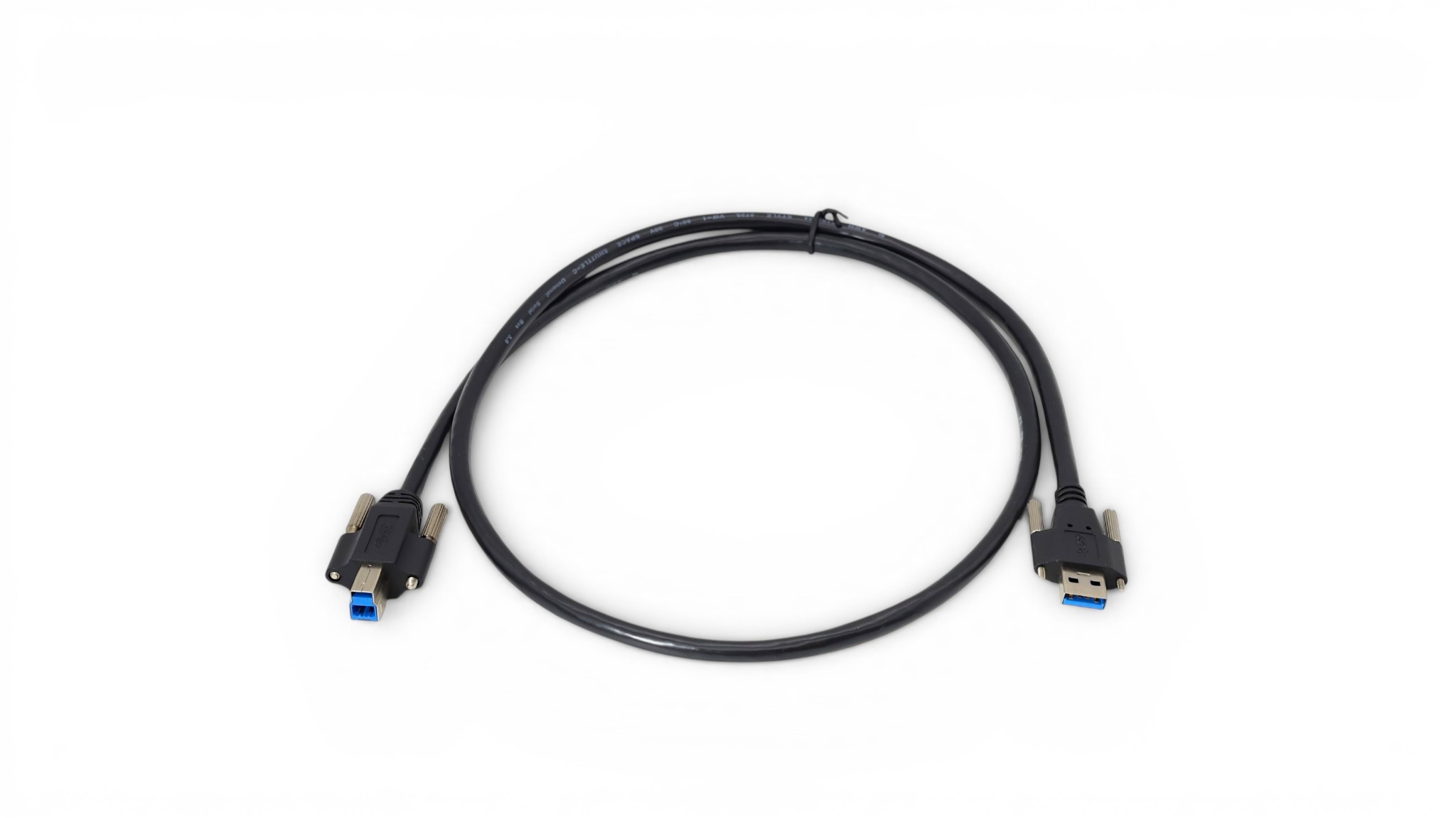 1M USB 3.2 Gen 1 SuperSpeed USB-A to USB 3.0 Type-B Screw Lock Cable