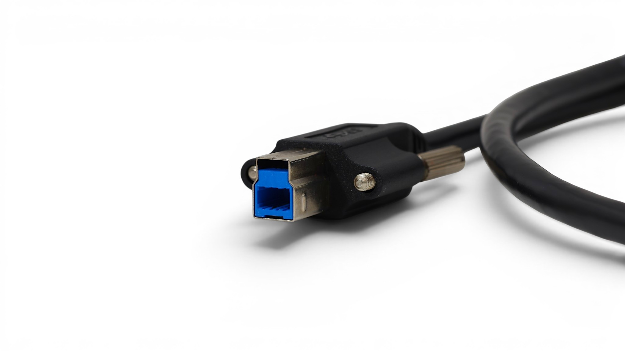 1M USB 3.2 Gen 1 SuperSpeed USB-A to USB 3.0 Type-B Screw Lock Cable