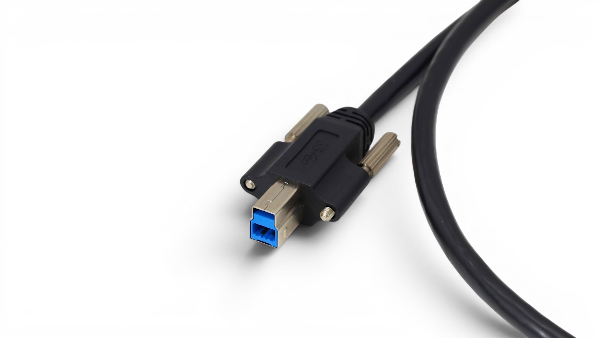 1M USB 3.2 Gen 1 SuperSpeed USB-A to USB 3.0 Type-B Screw Lock Cable