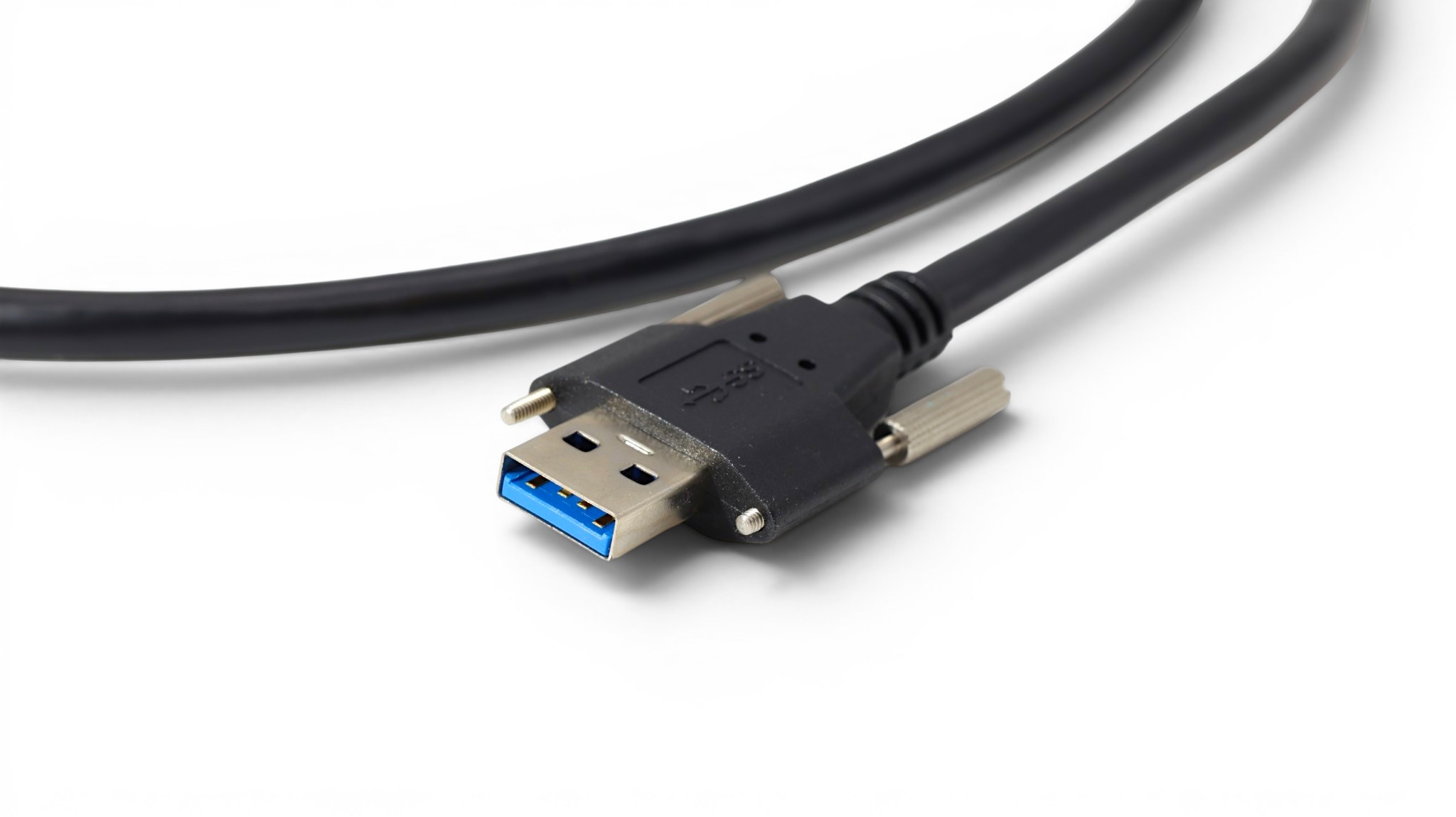 1M USB 3.2 Gen 1 SuperSpeed USB-A to USB 3.0 Type-B Screw Lock Cable