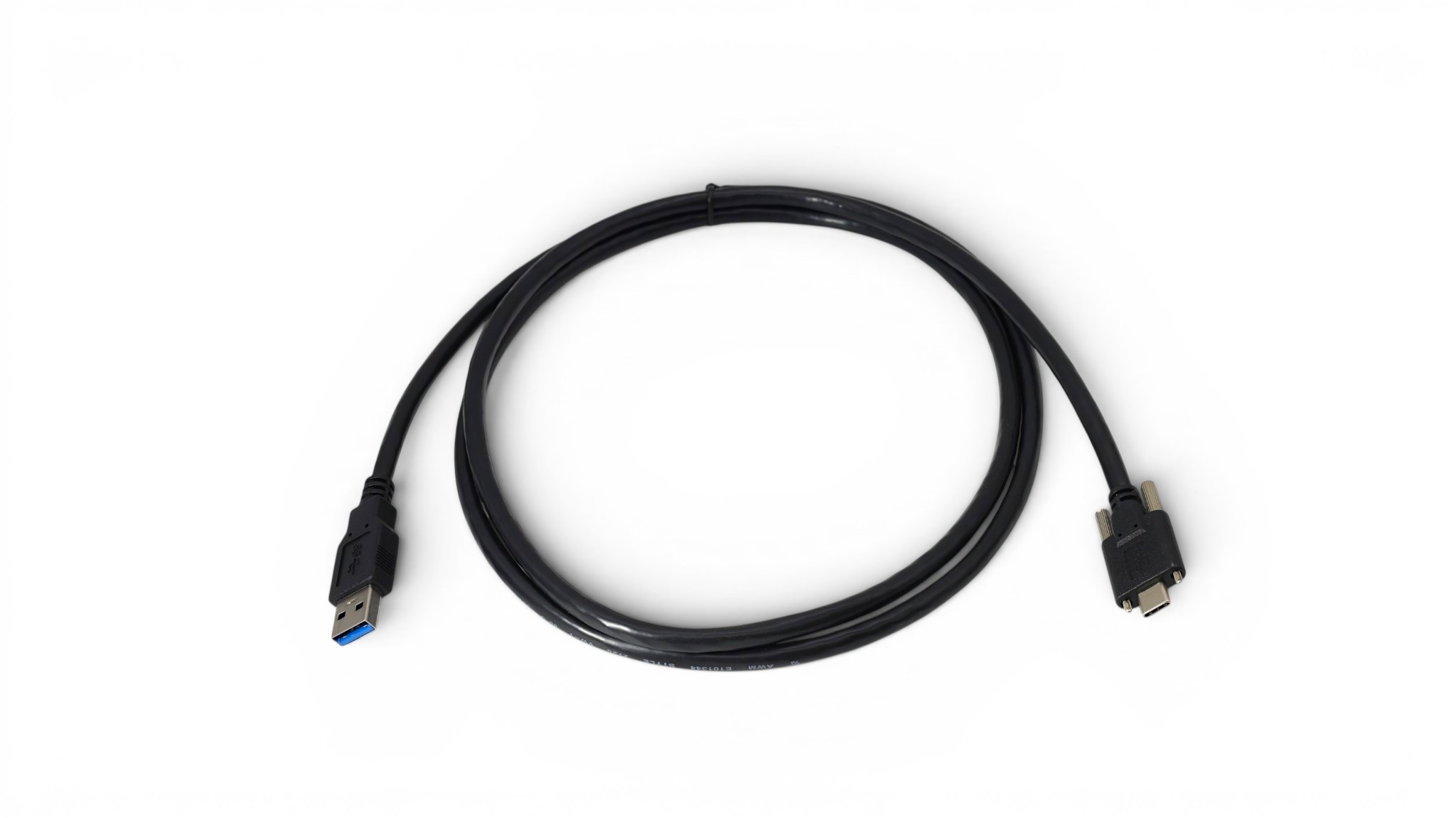 1M USB 3.2 Gen 1 SuperSpeed USB-A to USB-C Double Screw Lock Cable