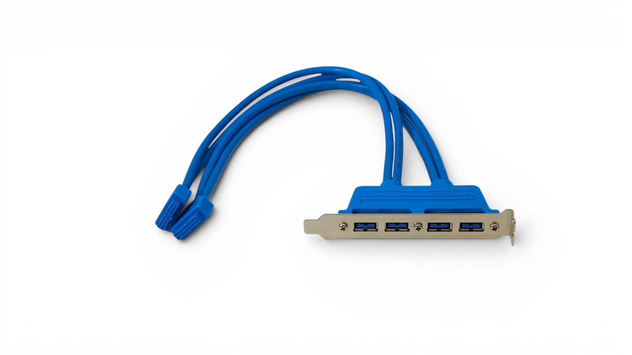 16 In USB 3.0 Panel Mount Quad Port to 20 Pin Motherboard header Cable