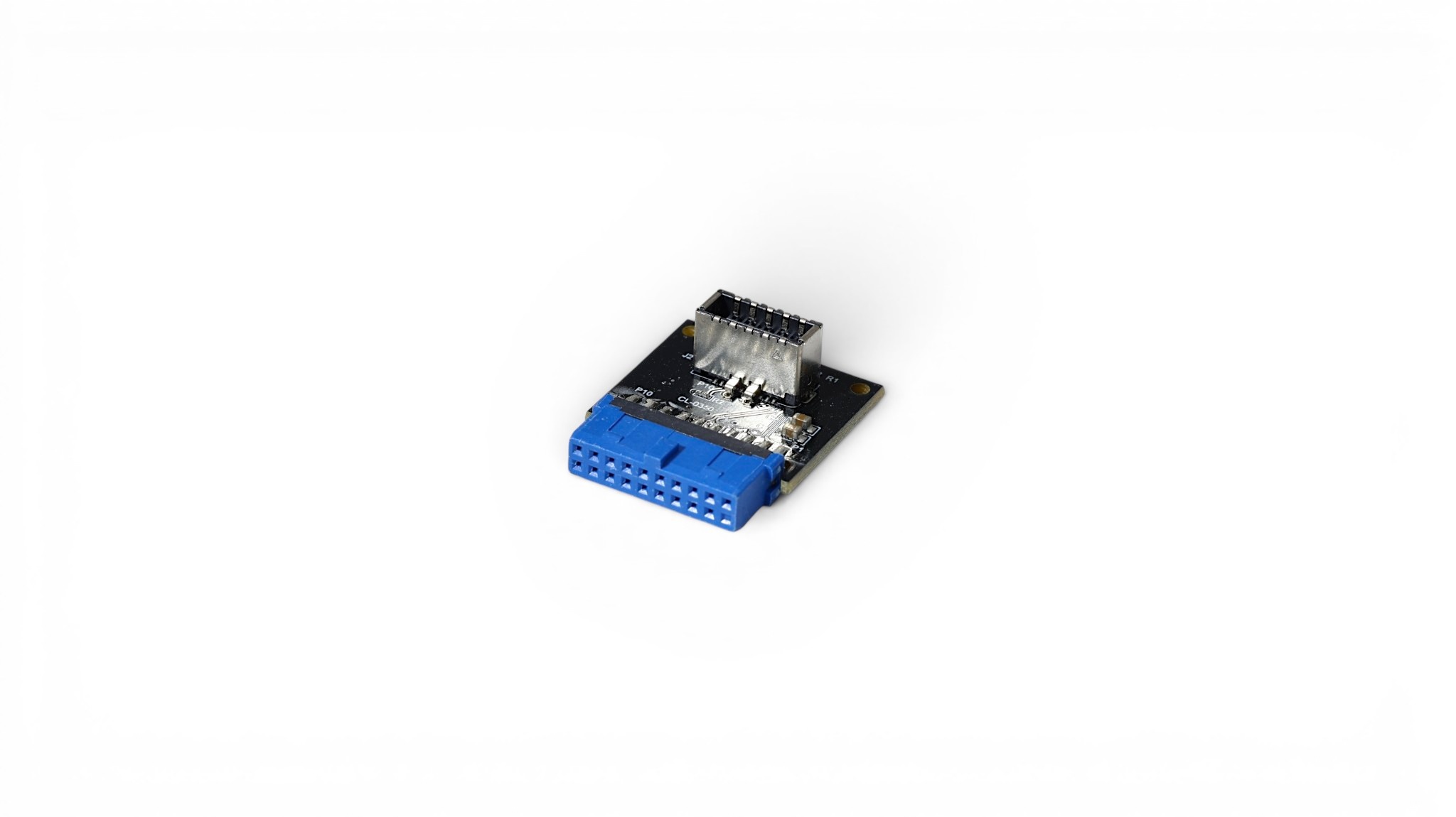 USB 3.0 19-Pin Header to USB 3.1 Type-E USB-C Front Panel Adapter