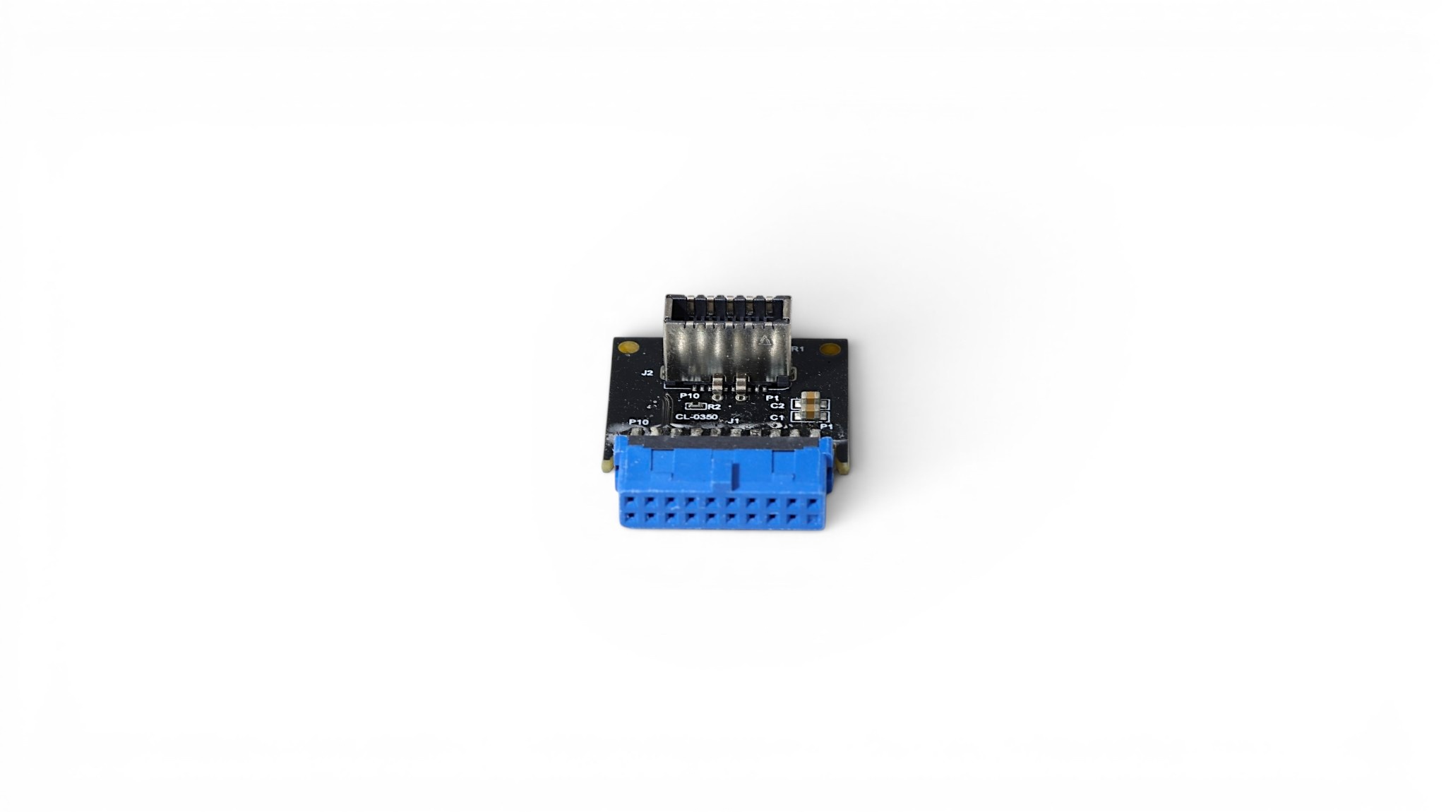 USB 3.0 19-Pin Header to USB 3.1 Type-E USB-C Front Panel Adapter