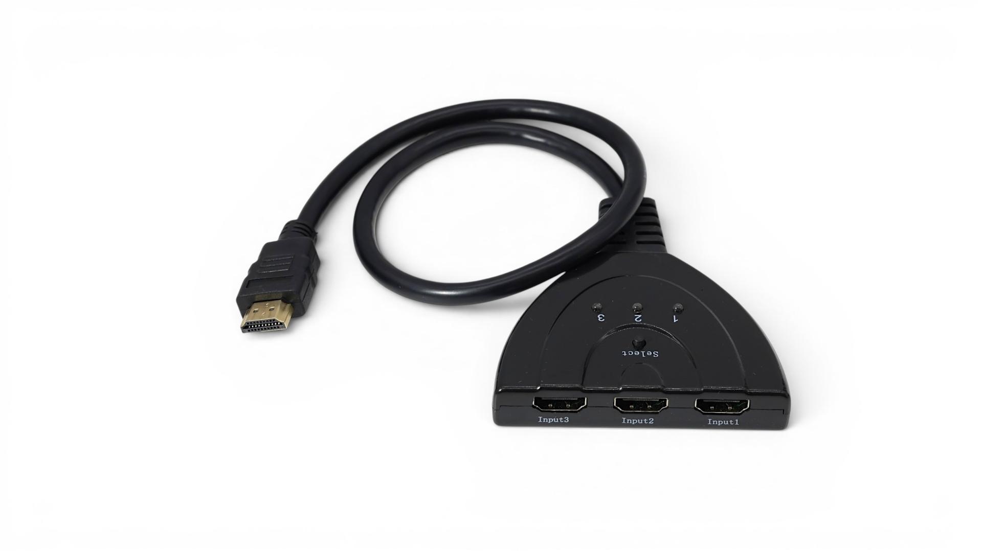 3 Port HDMI Splitter Cable 1080P Switch Switcher HUB Adapter for HDTV PS4 Xbox