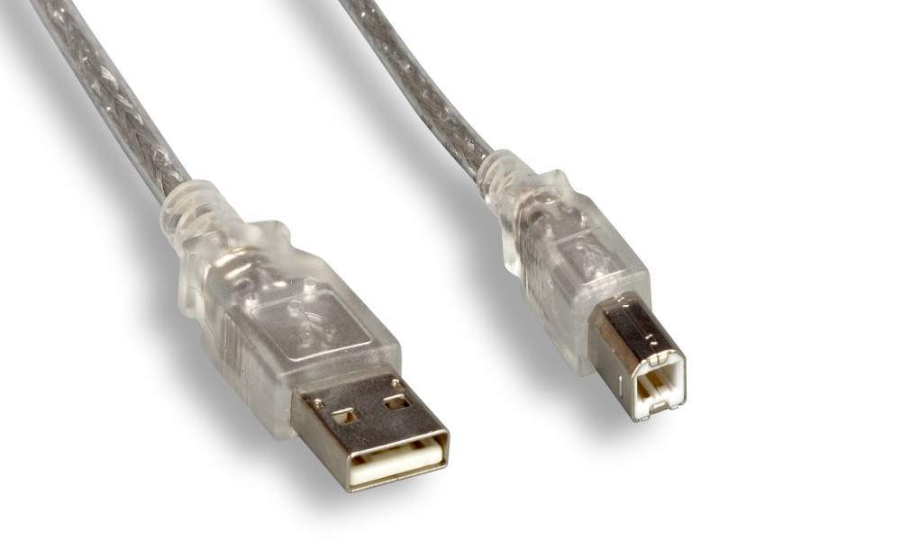 Arduino Uno USB Cable 6FT Silver