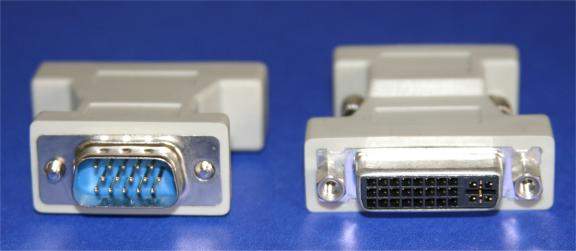 ANALOG DVI-A-F to VGA HD15-M Adapter